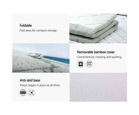 7-Zone Memory Foam Mattress Topper