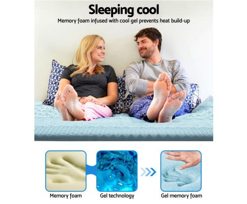 7-Zone Memory Foam Mattress Topper