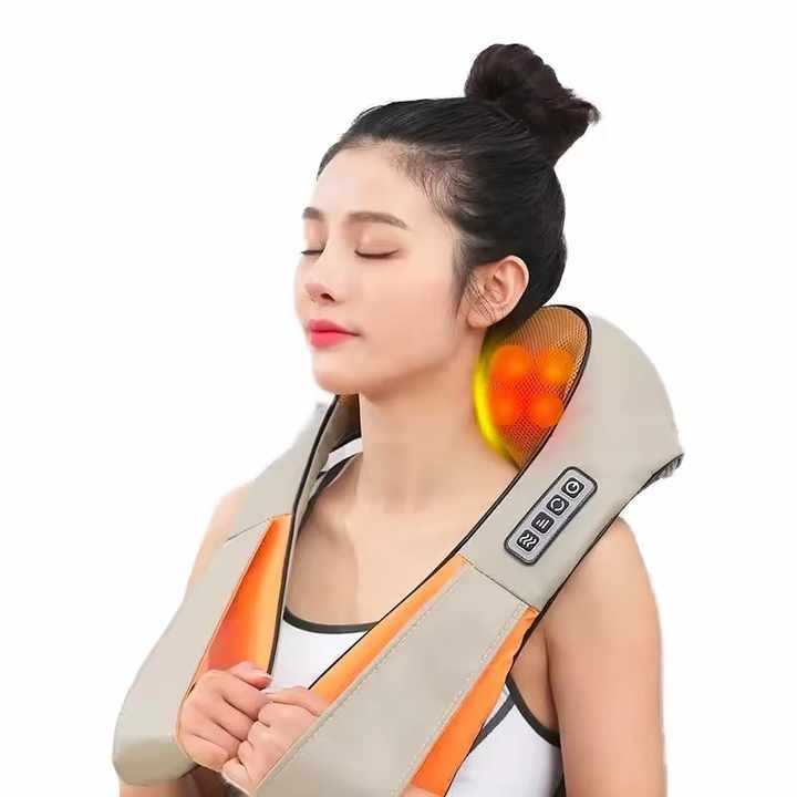 Portable Kneading Neck and Shoulder Massager with Heat