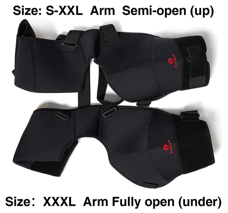Kuangmi Magnetic double Shoulder Support Strap sports Brace posture  corrector