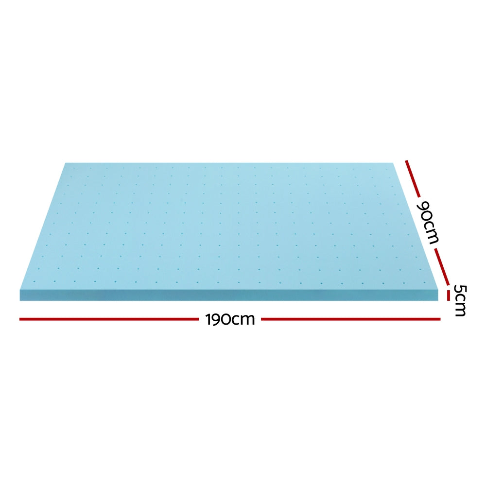 Ventilated Cool Gel Memory Foam Mattress Topper