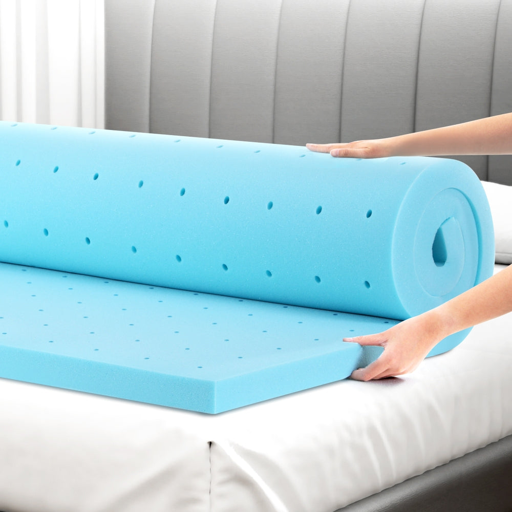 Ventilated Cool Gel Memory Foam Mattress Topper