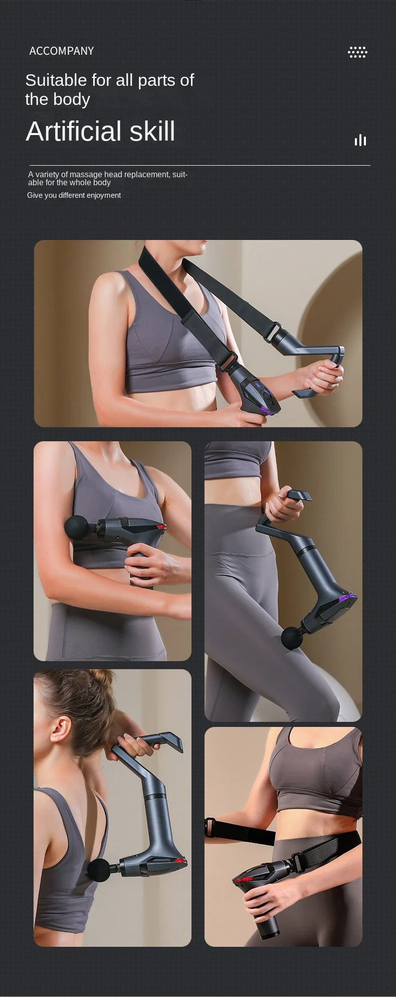 Muscle Relaxation Long-Handle Massage Gun