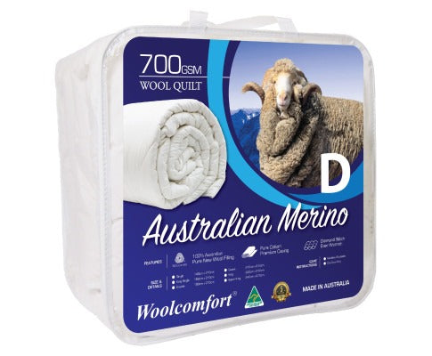 Aus Made Merino Wool Quilt 700gsm