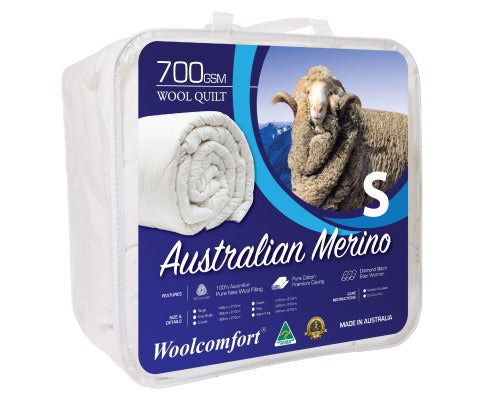 Aus Made Merino Wool Quilt 700gsm