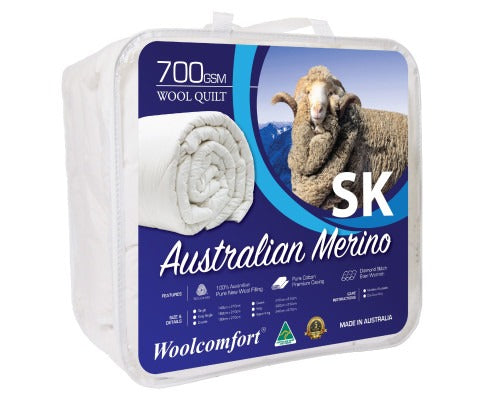 Aus Made Merino Wool Quilt 700gsm