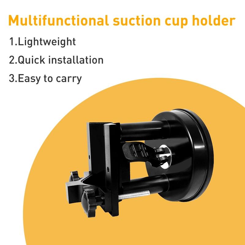 Aluminum Bracket For Massage Gun With Suction Cup Mount