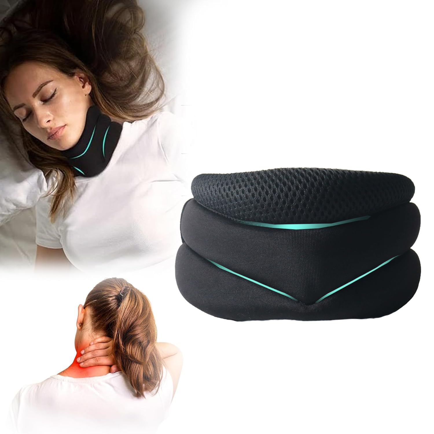 Adjustable Neck Brace with V-Shape Design