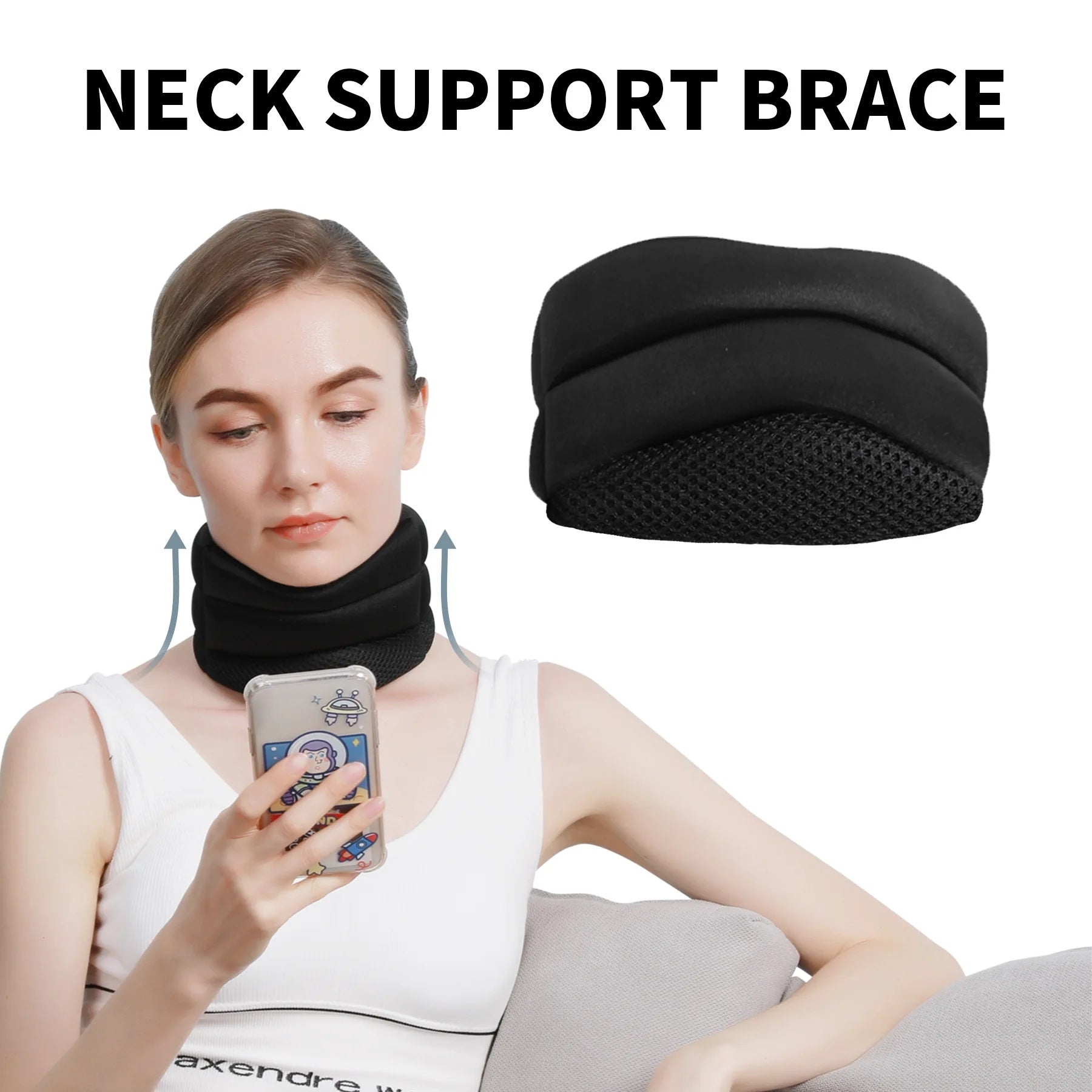 Adjustable Neck Brace with V-Shape Design