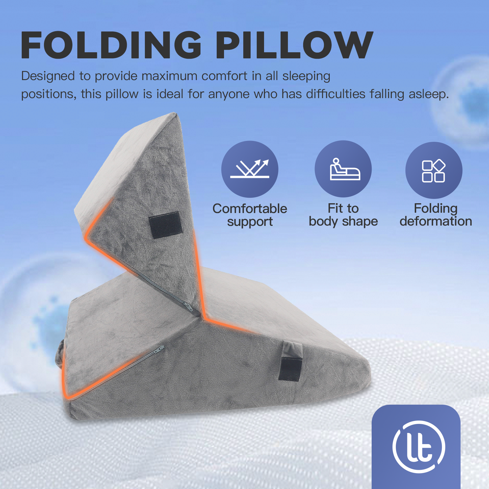 Memory Foam Adjustable Wedge Pillow