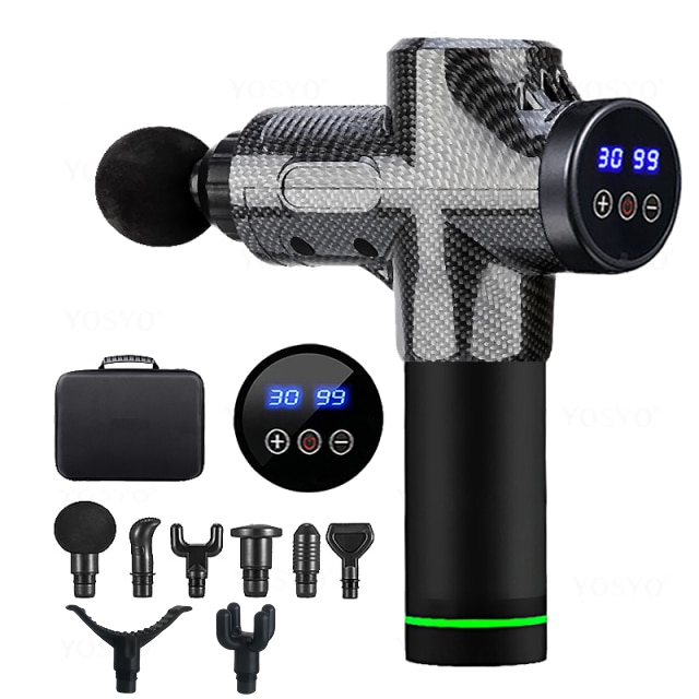 Professional Massage Gun 8 Heads - 30 Speeds - Touch Screen